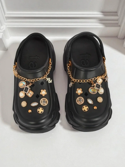 Aurelia Nero – стилни клъпки с декорации и верижка, издръжливи