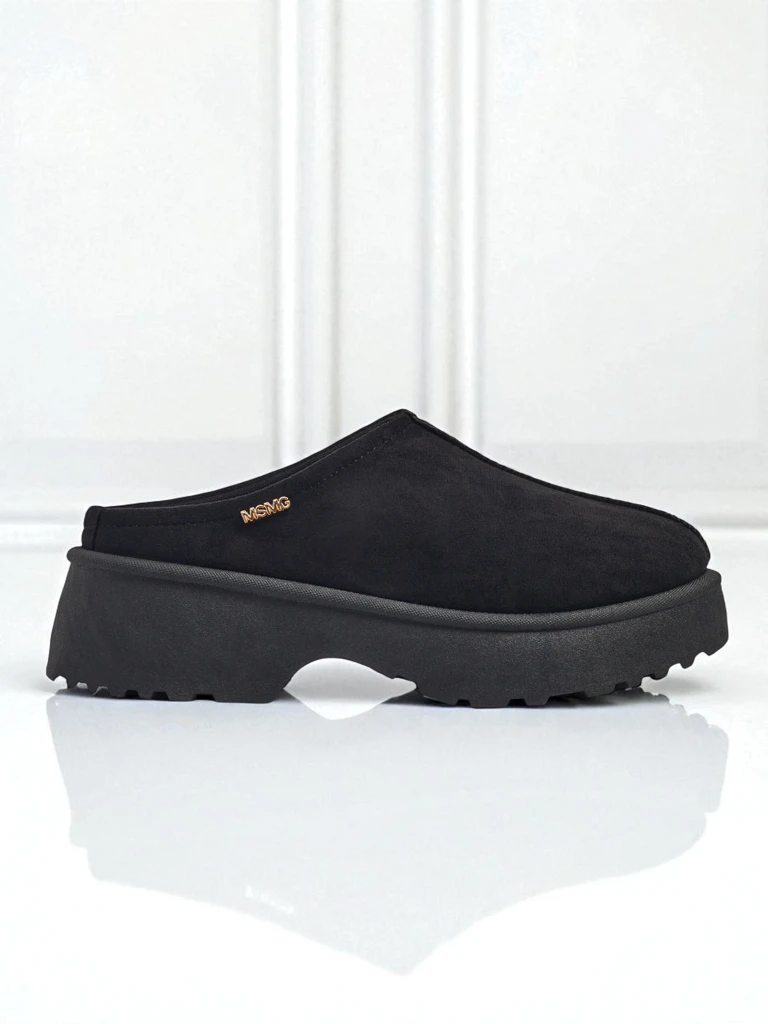 Къси дамски боти а'ла сноубутс с пухкава подплата Calindra