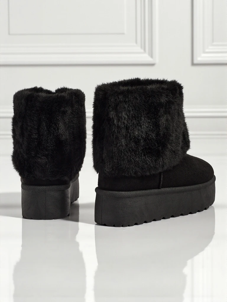Дамски ботуши тип снегоходки с пухкава подплата Irelle