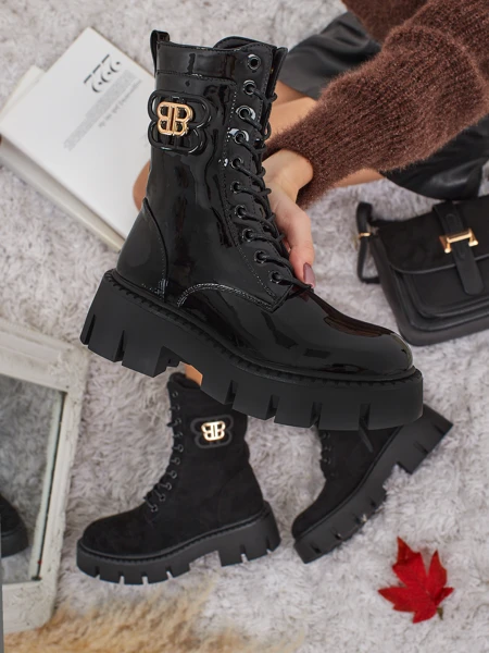 Royalfashion Дамски боти тип работнически Milloze