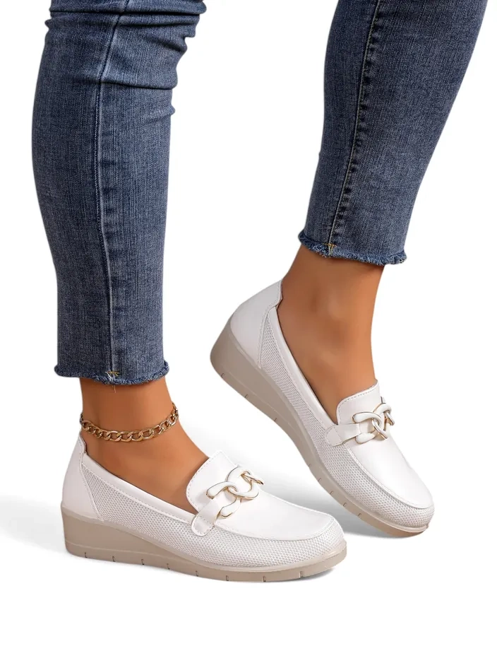 Royalfashion Жени мокацини на ниска платформа Hofride