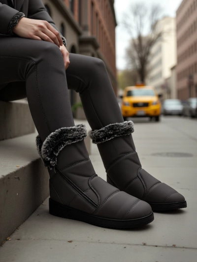 Женски зимни ботуши, наподобяващи снежни ботуши Baccinis