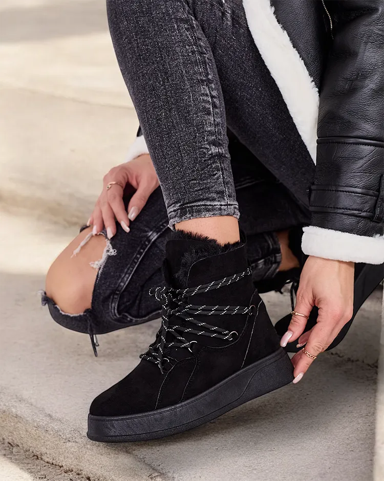 РОМЕР Фешън Дамски ботуши за сняг с връзки Момър