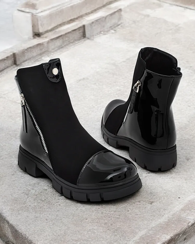 Royalfashion Класически женски глезен сапоги а'ла джодпурс Urbanis