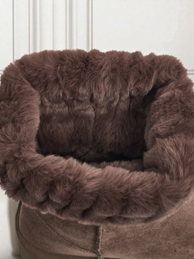 Дамски ботуши тип снегоходки с пухкава подплата Irelle