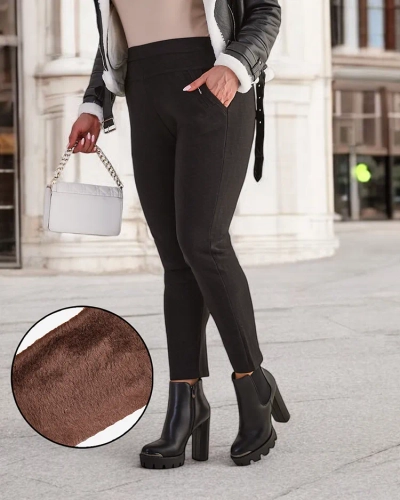 Royalfashion Затоплени дамски панталони с гети PLUS SIZE