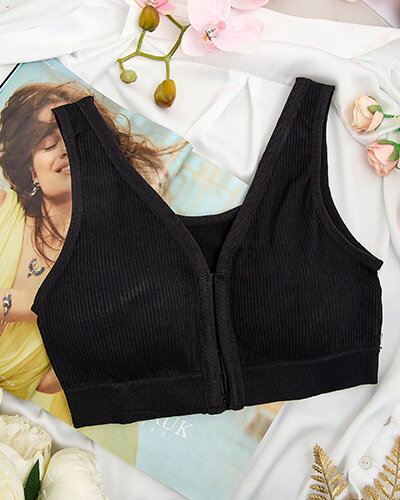 Royalfashion Дамски спортен сутиен с ребра