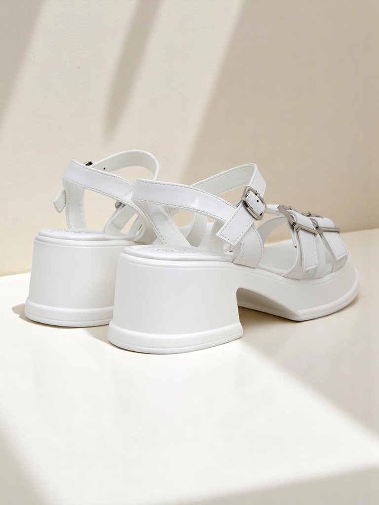 Royalfashion Дамски сандали с нисък дебел ток Otteze