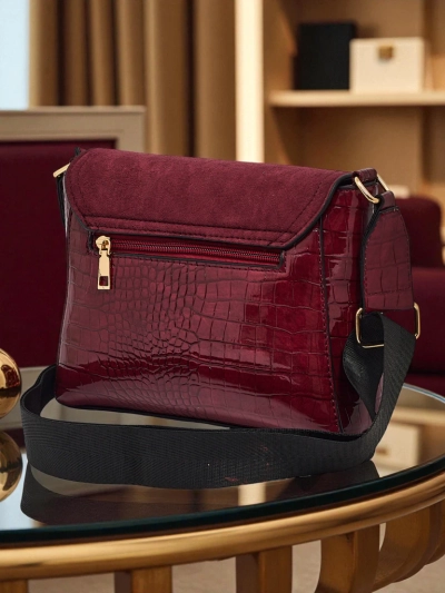 Малка дамска чанта от еко кожа с щампа Narelle