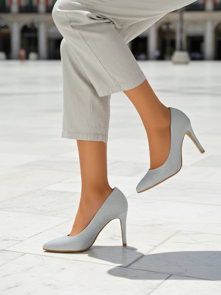 Royalfashion Лъскави дамски токчета Enen