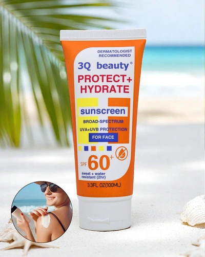 3Q Beauty Водоустойчив слънцезащитен крем за лице SPF 60