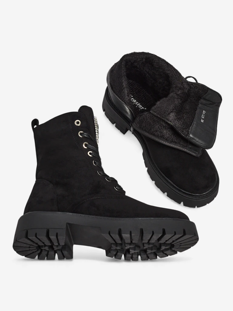 Дамски боти от еко велур Euni