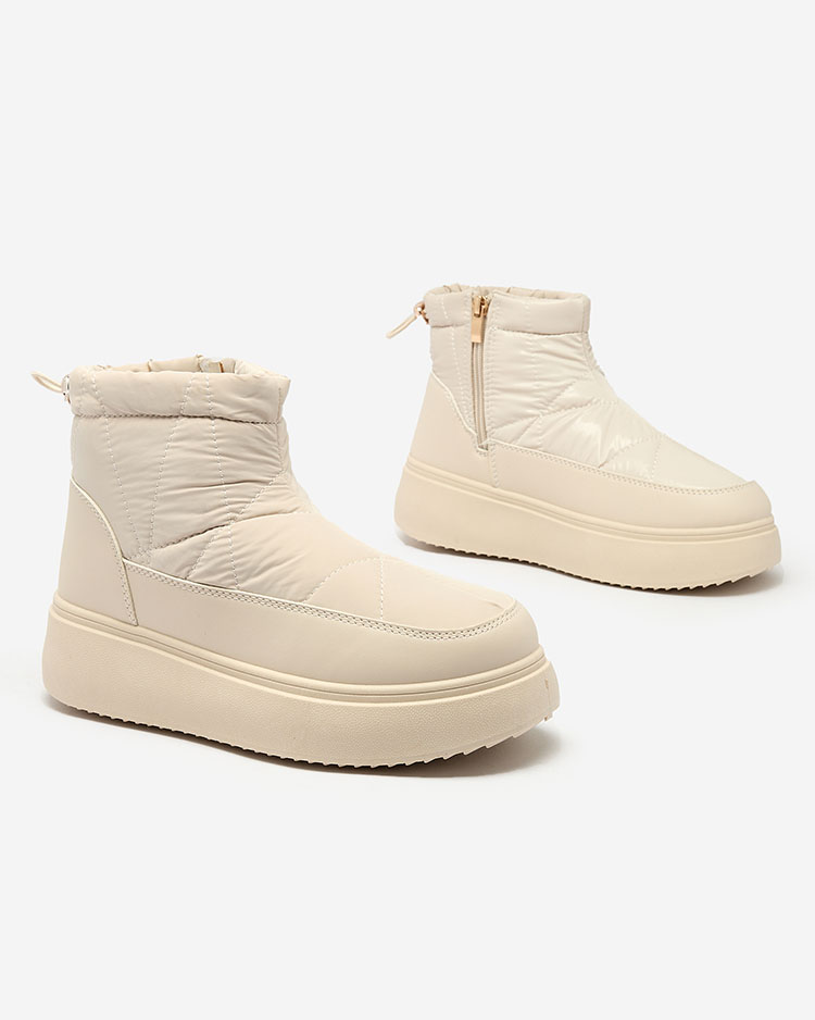 Royalfashion Дамски ботуши за сняг с приплъзване в кремав цвят Armeda