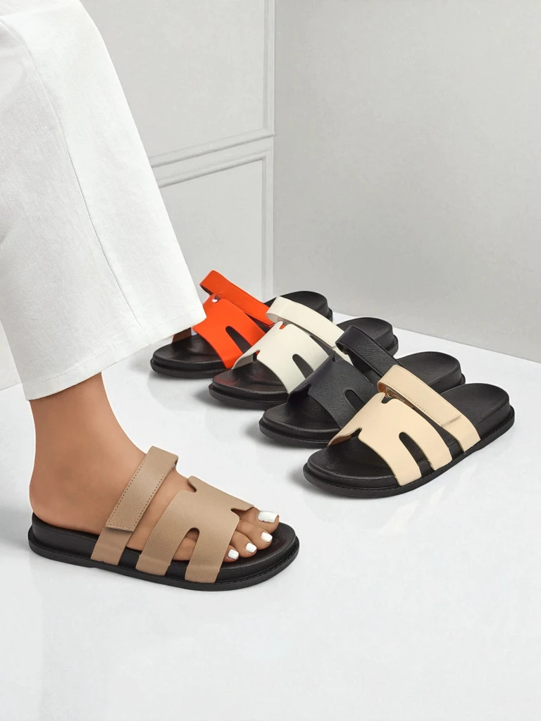 Royalfashion Дамски чехли от еко кожа ReppiFlex