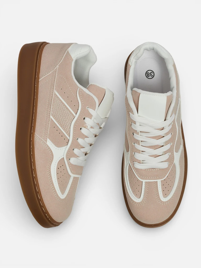 Дамски сникърси Luna бежови екологични ежедневни за пролетта