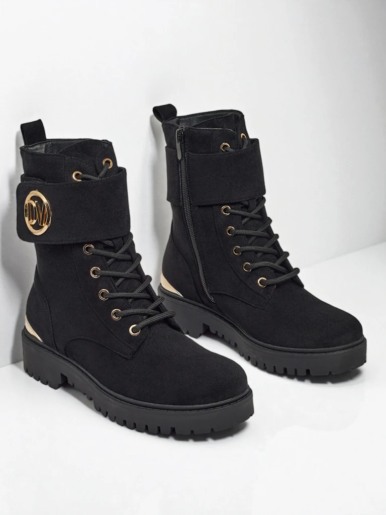 Дамски боти workery с декорации Lorice