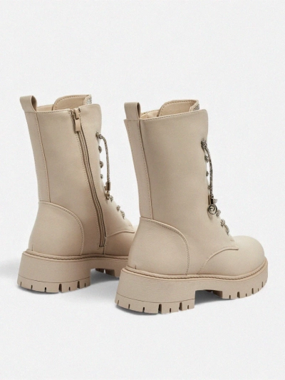 Дамски еко кожени боти с връзки Farly