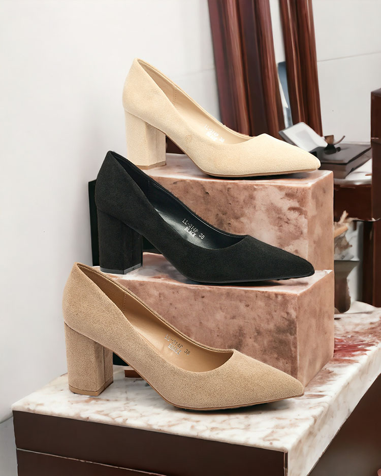 Royalfashion Дамски помпи Apessta от еко велур