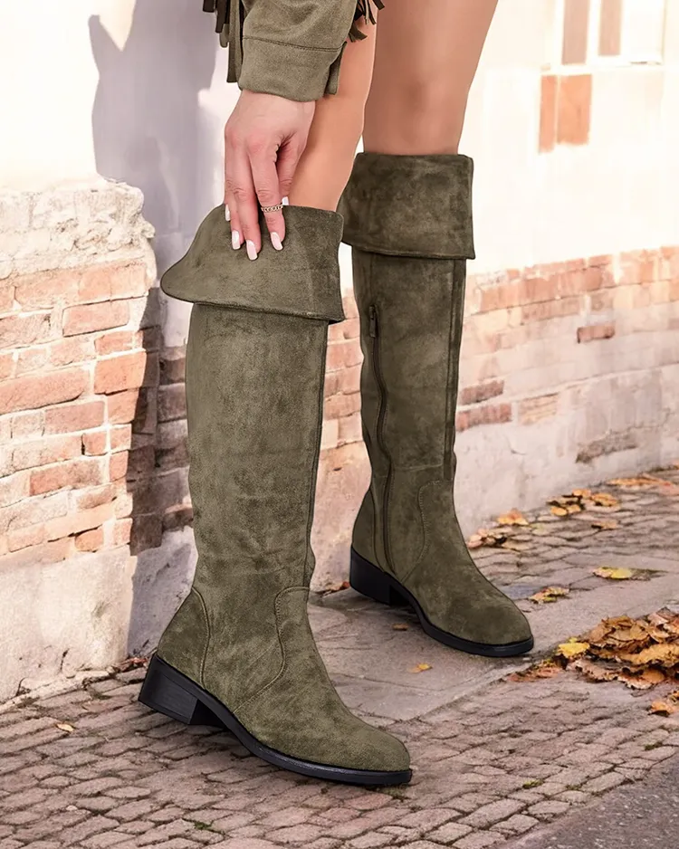 Royalfashion Дамски ботуши Elayna от еко велур