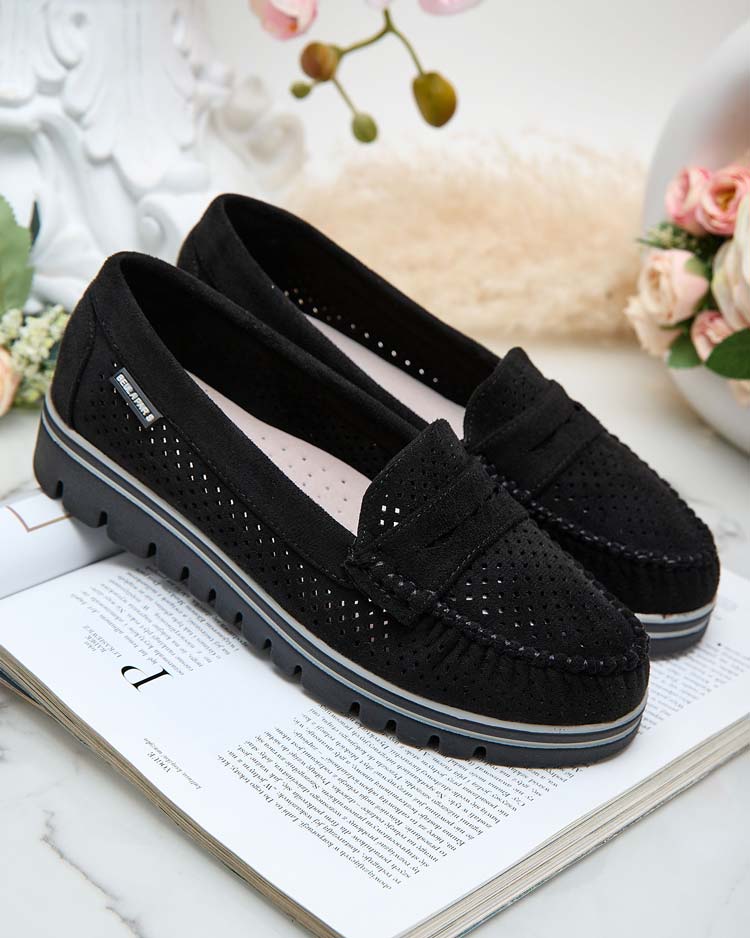 Royalfashion Ажурни дамски мокасини Leteller