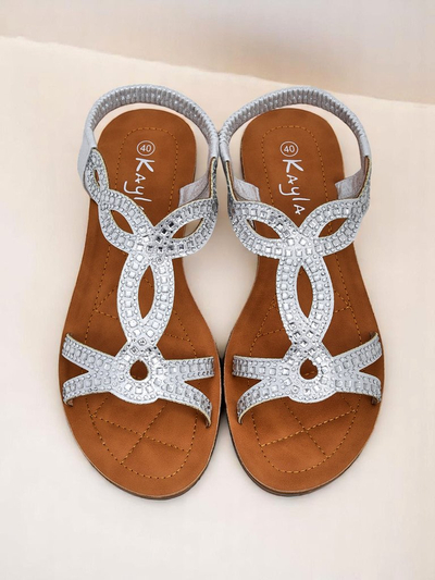 Royalfashion Дамски сандали с декоративни каишки Lola Grace