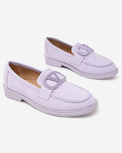 Royalfashion Дамски мокасини с украса от цирконий