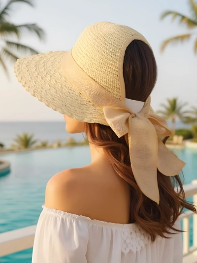 Royalfashion Дамска сламена шапка Mira Flare