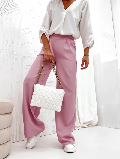 Royalfashion Широки дамски панталони от плат