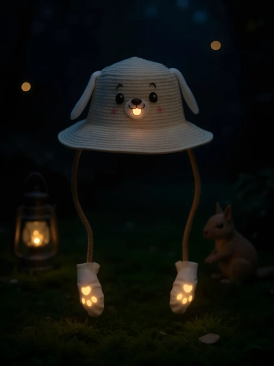 Royalfashion Детска сламена шапка Glow Puppy Hat