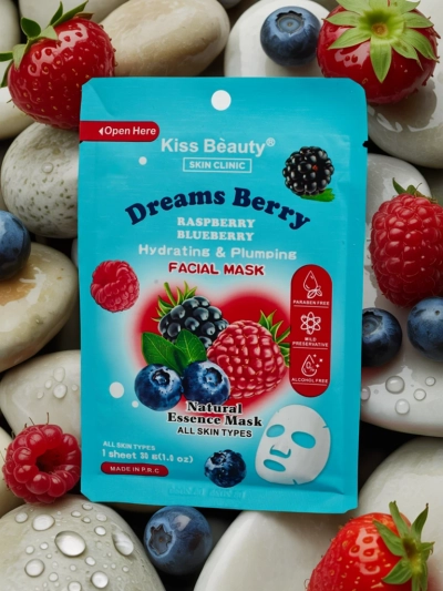 Маска за лице в лист Горски плодове - хидратира и подхранва кожата