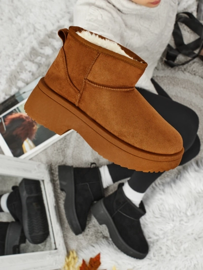 Къси дамски боти а ла сноубутс Liorah