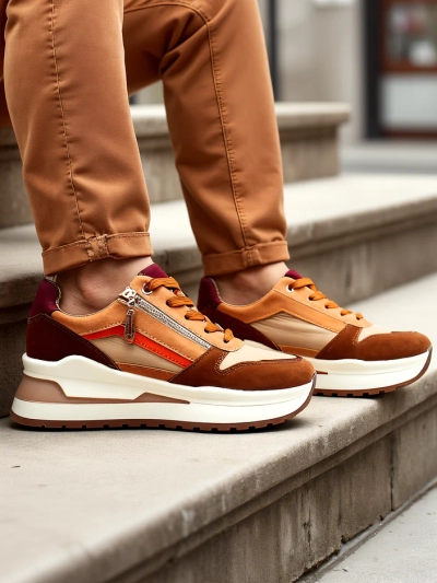 Royalfashion Дамски спортни обувки с скрит ток Bessase