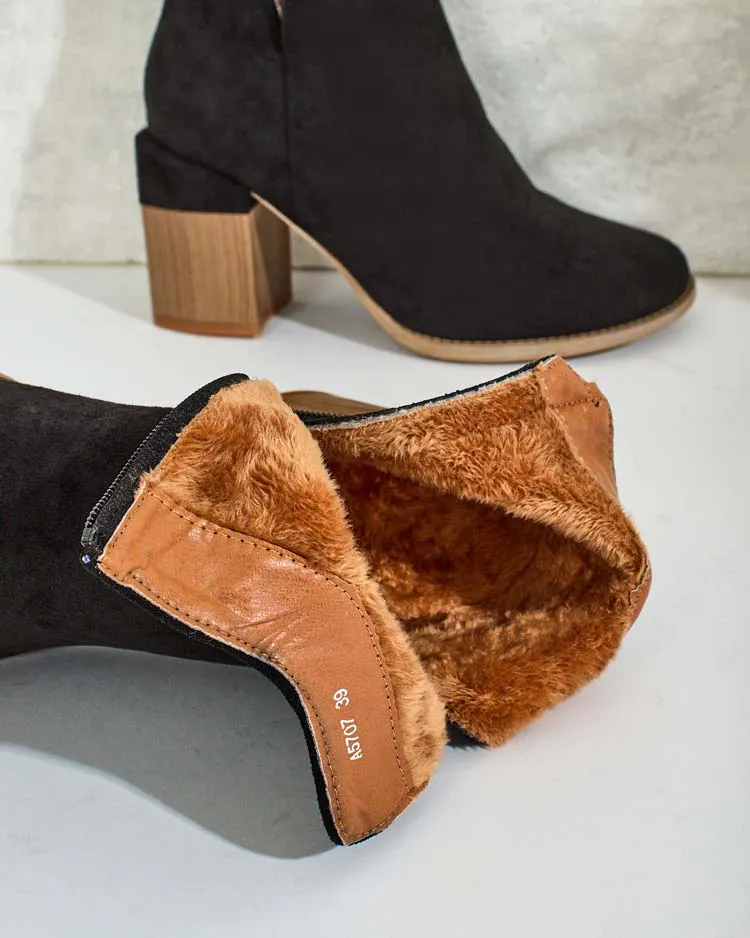 Royalfashion Дамски ботуши eko от велур Ovi