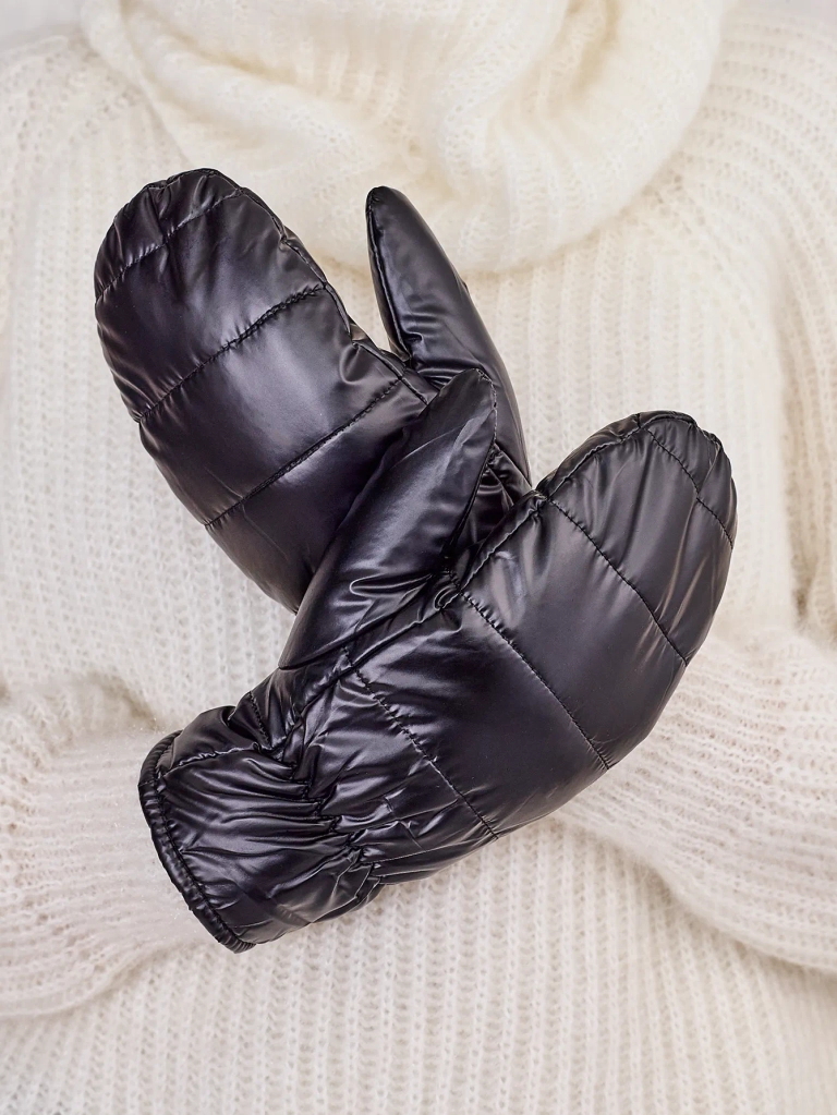 Royalfashion Дамски черни ръкавици