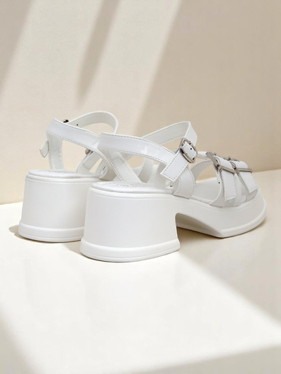 Royalfashion Дамски сандали с нисък дебел ток Otteze