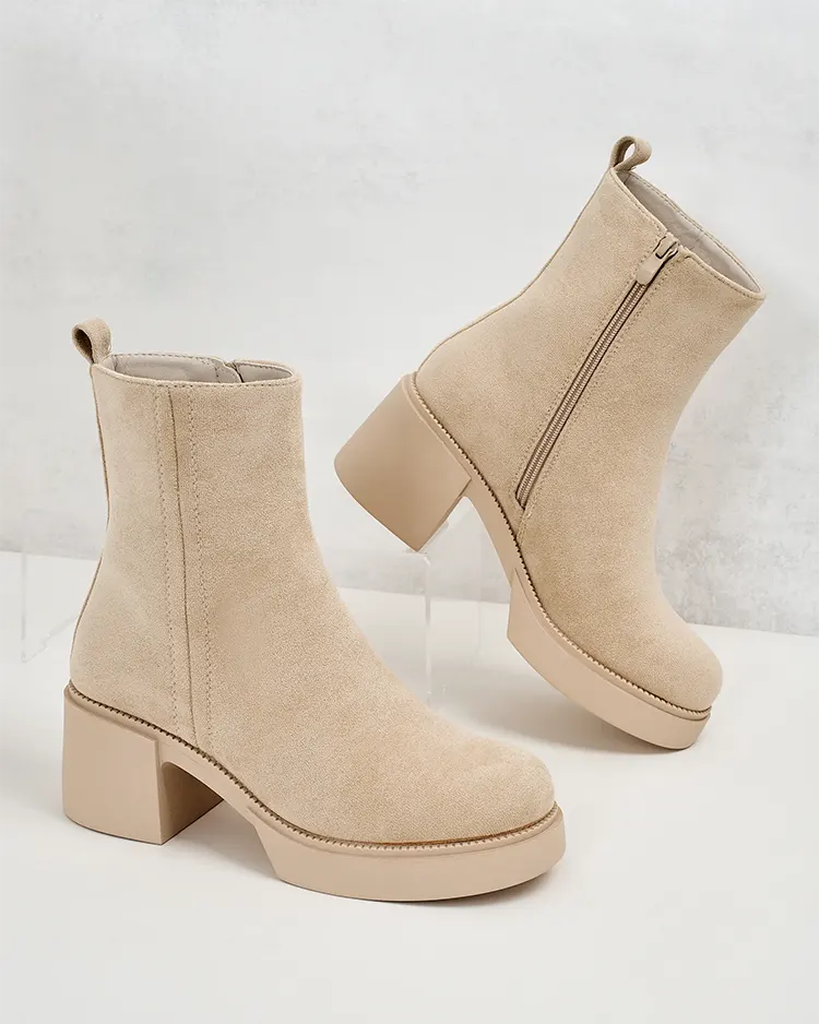 Royalfashion Дамски ботуши с токчета Tratta