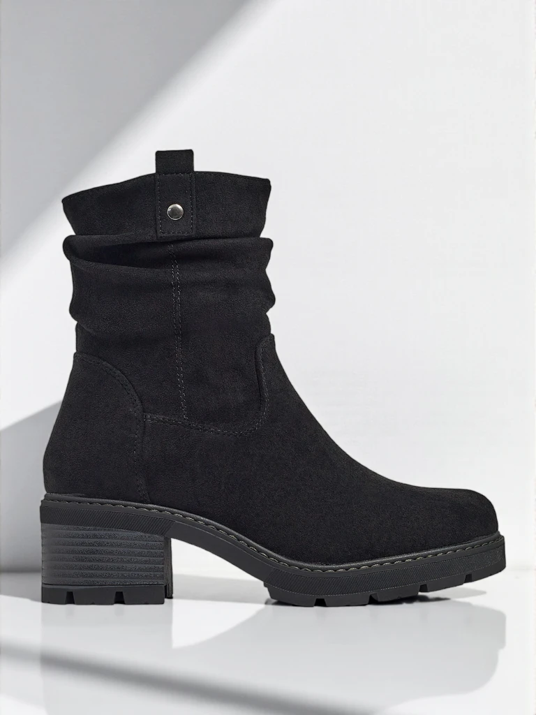 Дамски високи еко велурени боти Carmine