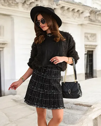 Royalfashion Дамска къса пола с принт