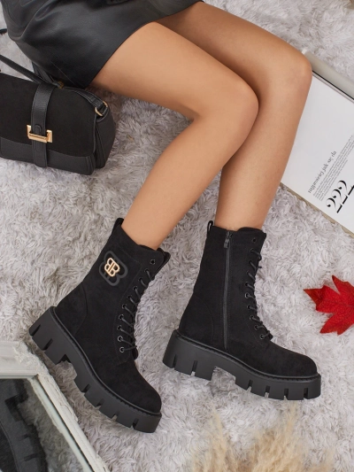 Royalfashion Дамски боти тип работнически Milloze