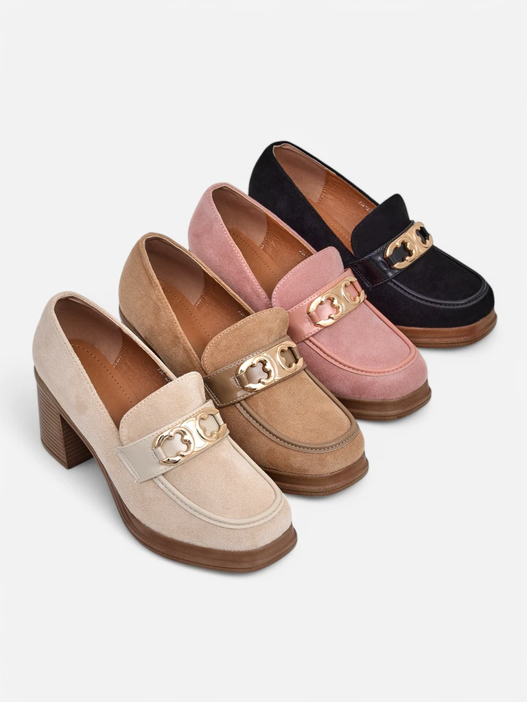 Royalfashion Женски мокасини на висок ток Qeroy