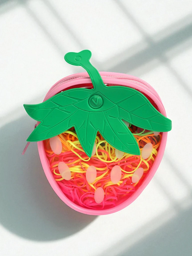 Royalfashion Многоцветни силиконови ластици за коса Ягода