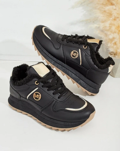 Royalfashion Затоплени дамски маратонки с кожа Boris