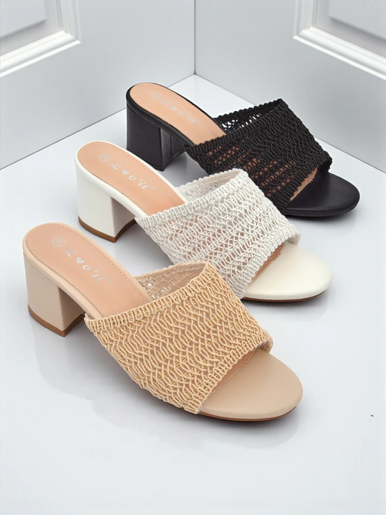 Royalfashion Дамски чехли на ток Sole Bloom