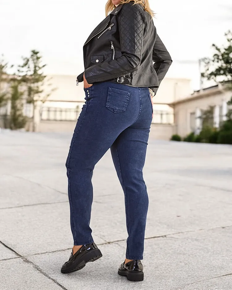 Дамски панталони с размер плюс Royalfashion тригингс