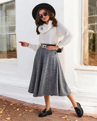 Дамска миди пола на Royalfashion