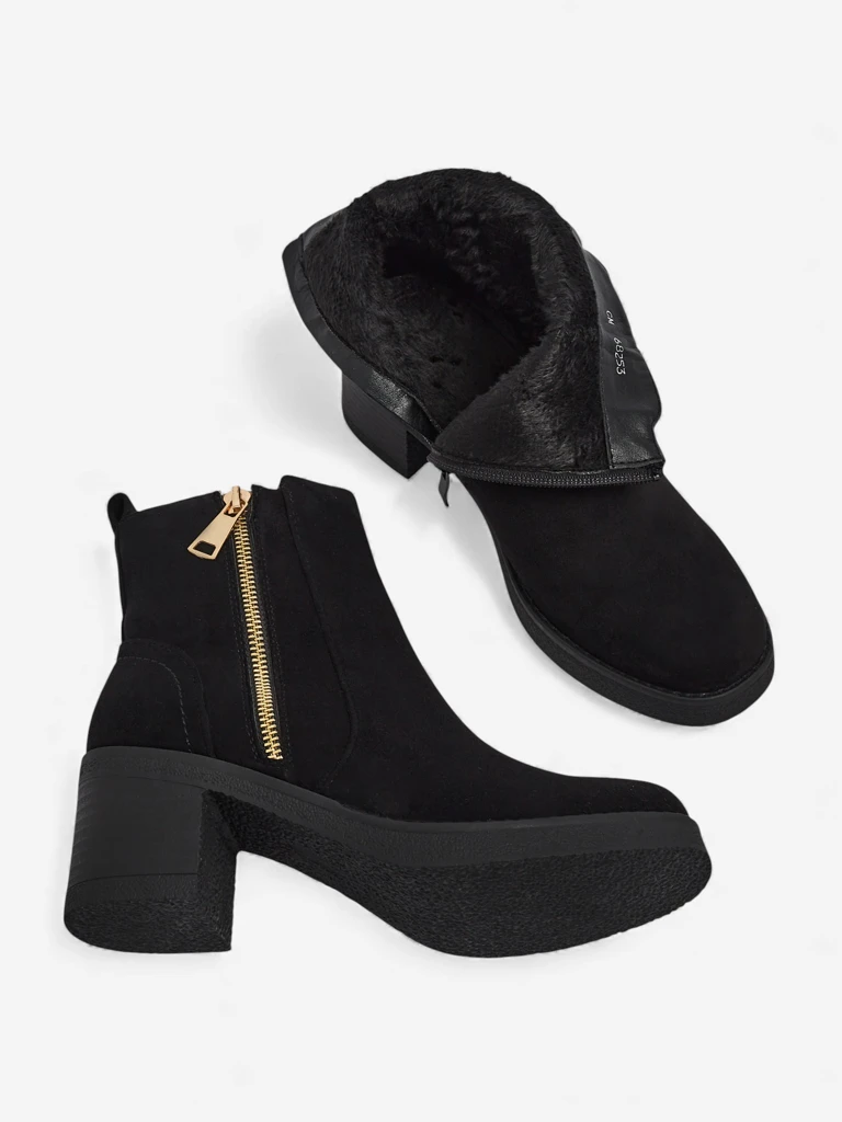 Дамски еко велурени боти на ток Arshena