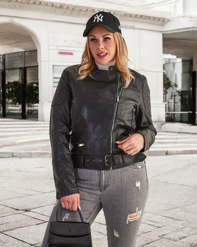 Royalfashion Дамско яке от екокожа ramones