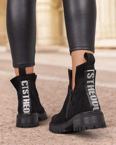 Royalfashion Дамски ботуши Gorgie с изрязано ходило