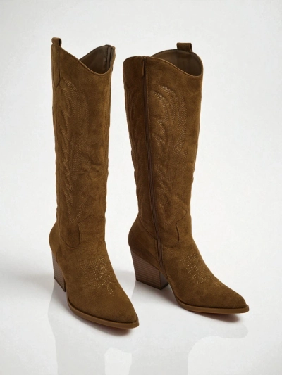 Дамски ботуши тип каубойки Marivelle