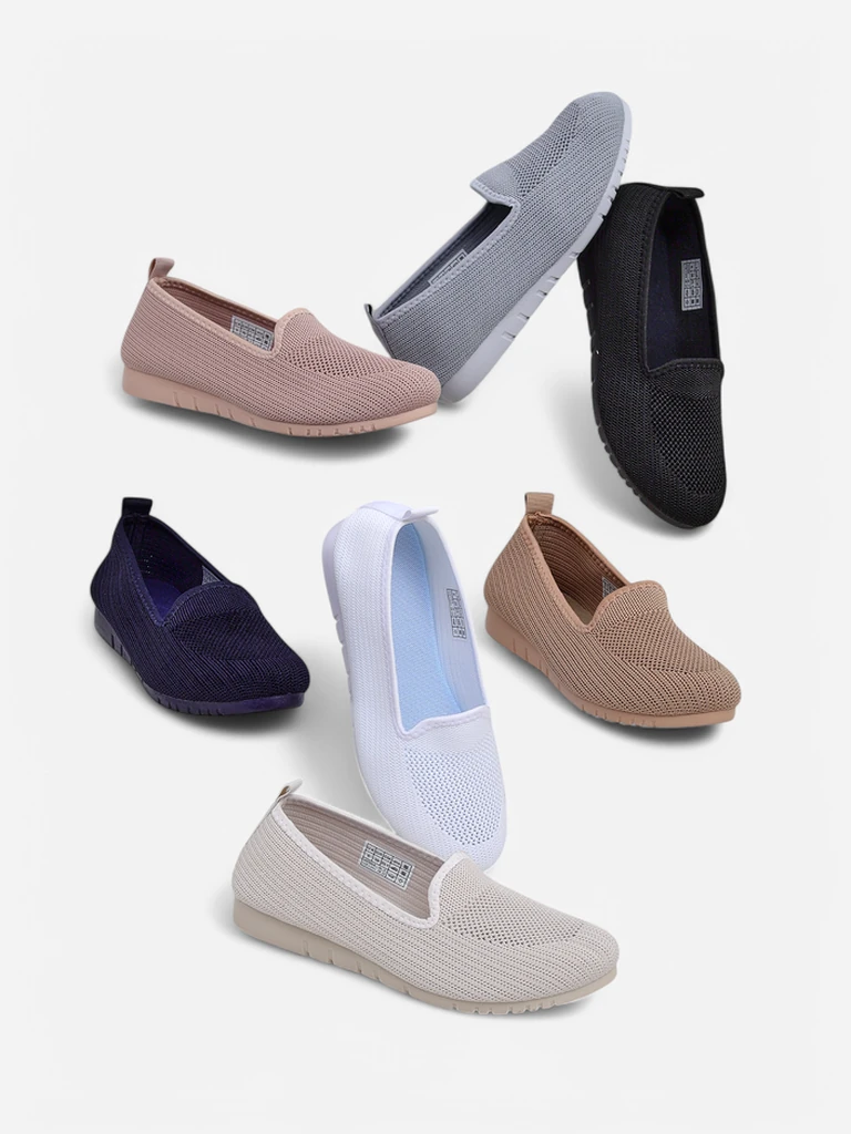 Royalfashion Жени платнени мокасини Caerit